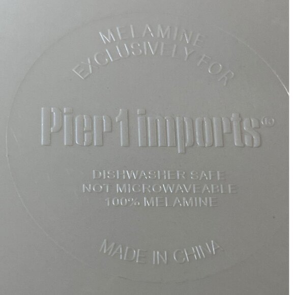 2 Pier 1 Royal Regal Trellis Green Melamine 8 3/8” Salad Plates - Picture 5 of 6